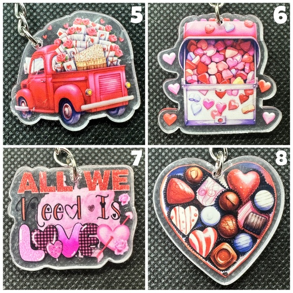 Valentine’s KBK Acrylic Keychains - Picture 3 of 8